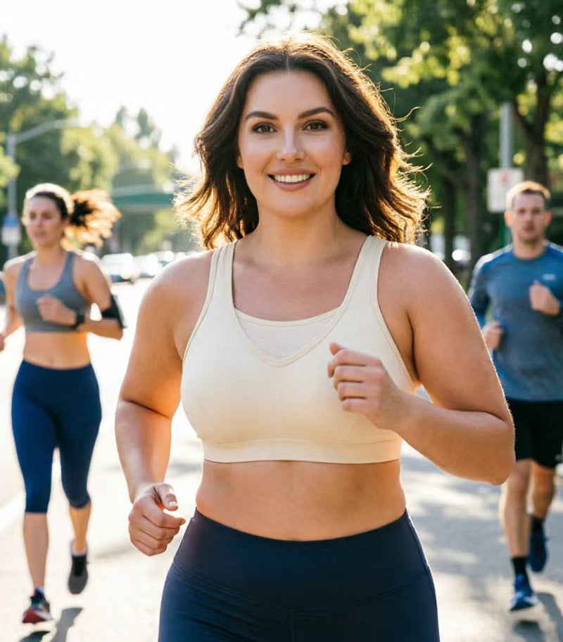 Women High Support Full Cup Shock-Proof Sports Bra teemdrop
