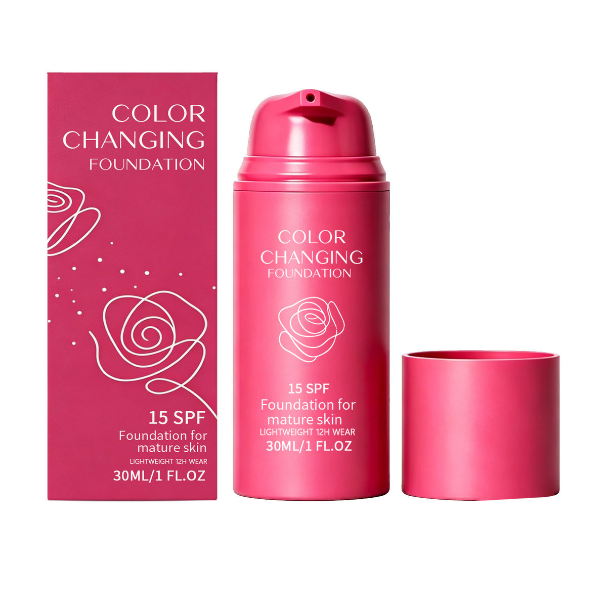Natural Color Temperature-Adjusting Foundation Liquid