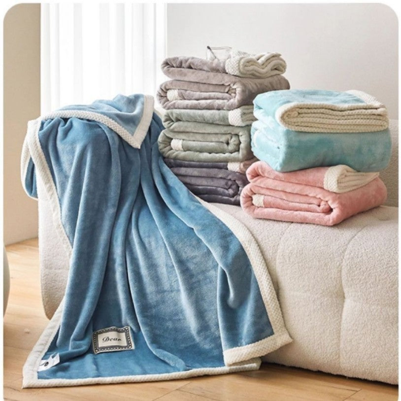 Coral Fleece Blanket Soft Anti-Static All Season Use
