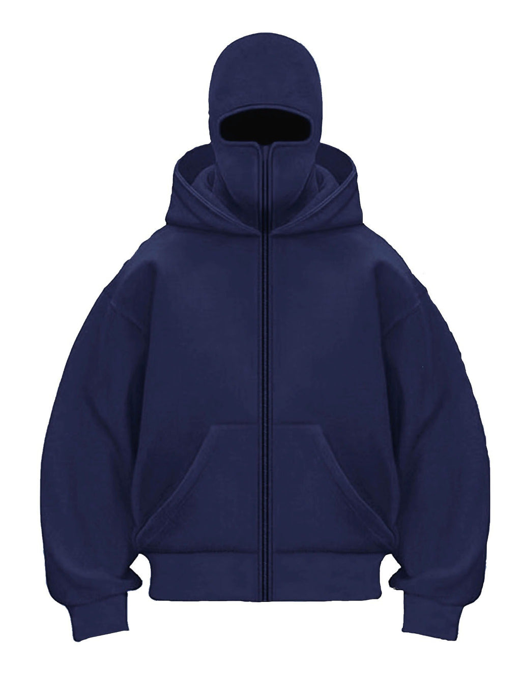 Men's Double Hood Fleece Lined Pullover Sweatshirt Loose Fit Long Sleeve