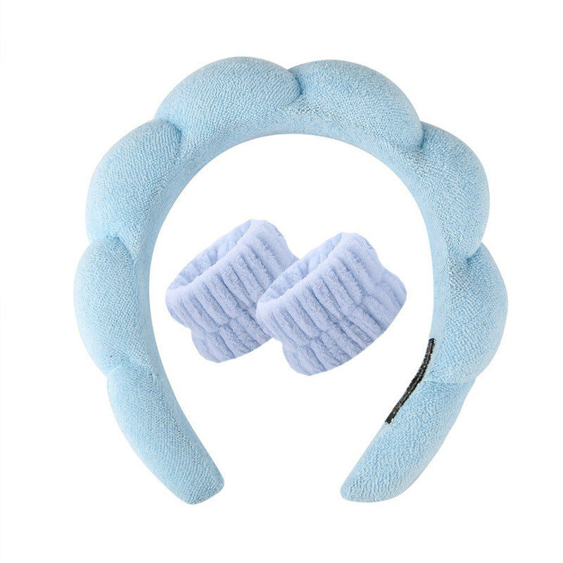 Lady's velvet sponge hairband teemdrop