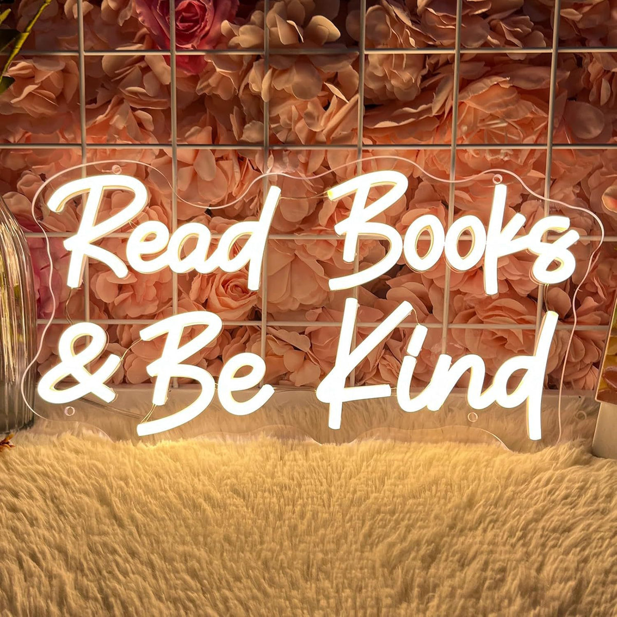 Dimmable LED Reading Neon Sign Wall Decor Light teemdrop