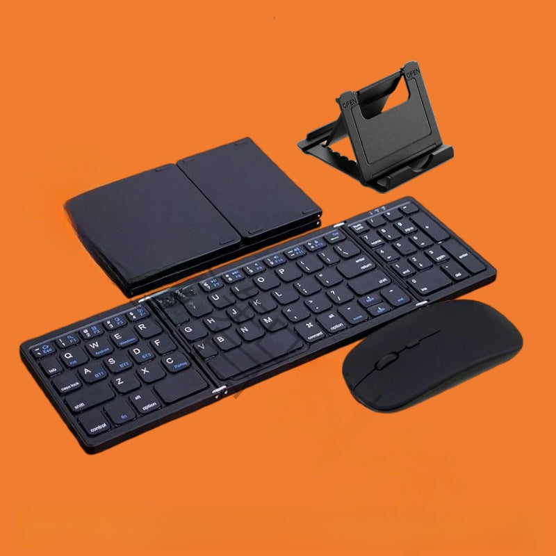 Foldable Bluetooth Keyboard with Touchpad and Mouse Set