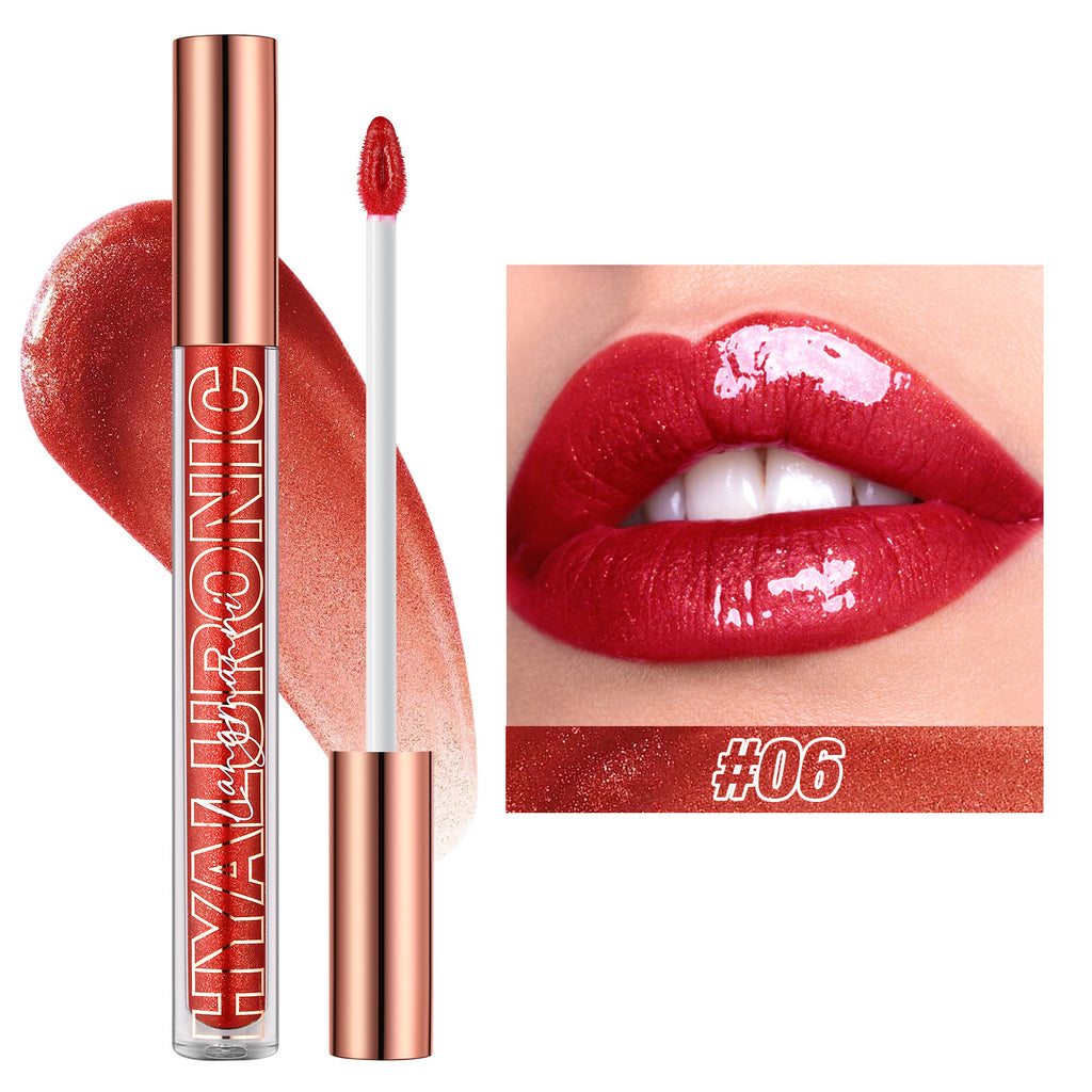 Hyaluronic Acid Glitter Lip Gloss Set teemdrop