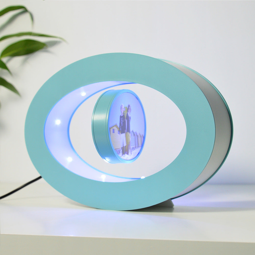 Magnetic Levitating LED Photo Frame Creative Floating Display Home Decor Gift teemdrop