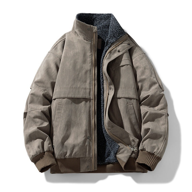 Mens Fleece Lined Winter Jacket