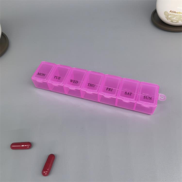 Weekly Pill Organizer with 7 Compartments