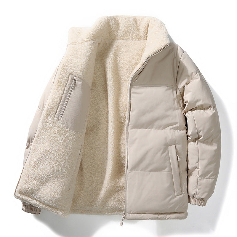 Reversible Stand Collar Winter Coat
