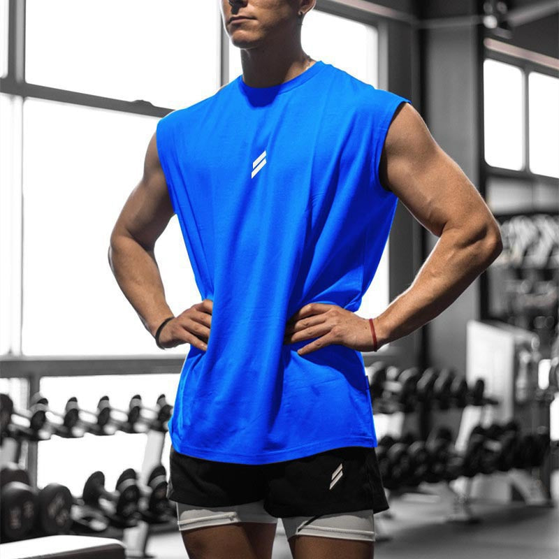 Men's Quick-Dry Bird-Eye Fabric Sleeveless Sports Training Vest teemdrop
