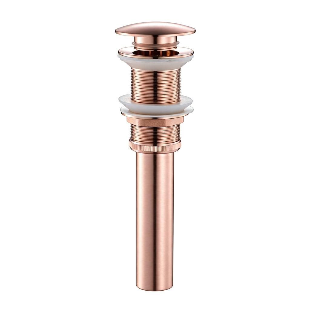 Rose Gold Copper Anti-Odor Concealed Tile Insert Square Linear Floor Drain teemdrop