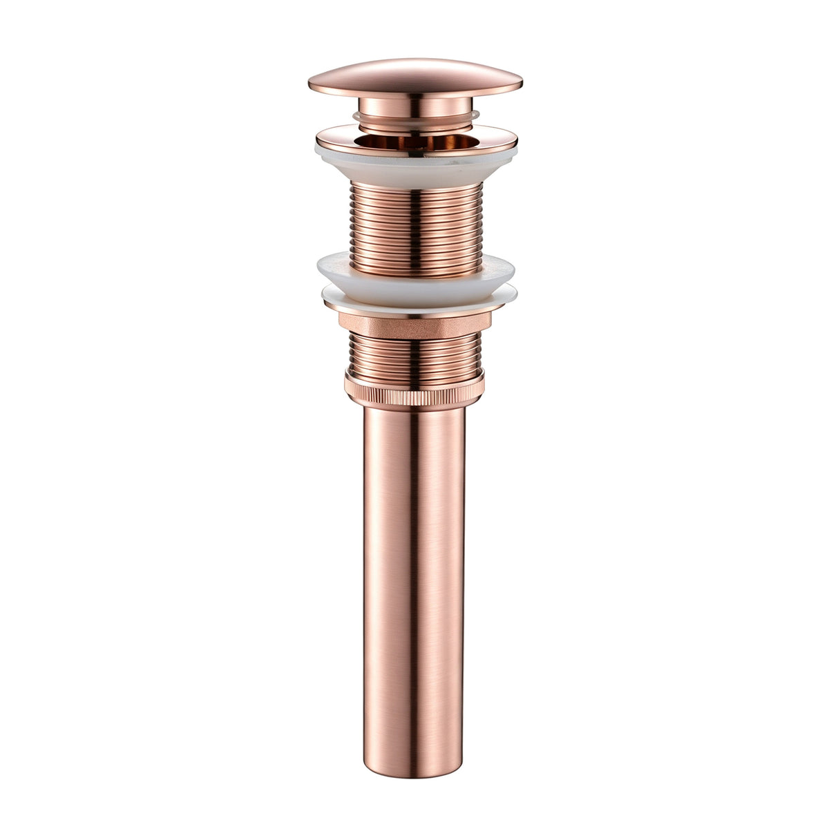 Rose Gold Copper Anti-Odor Concealed Tile Insert Square Linear Floor Drain teemdrop