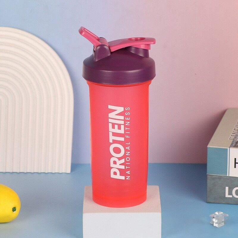 Portable 700ml Protein Shaker Cup Leak-Proof Mixing Water Bottle teemdrop