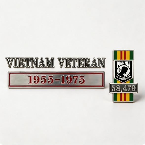 Patriotic Flag Eagle Metal Car Emblem Decal Sticker teemdrop