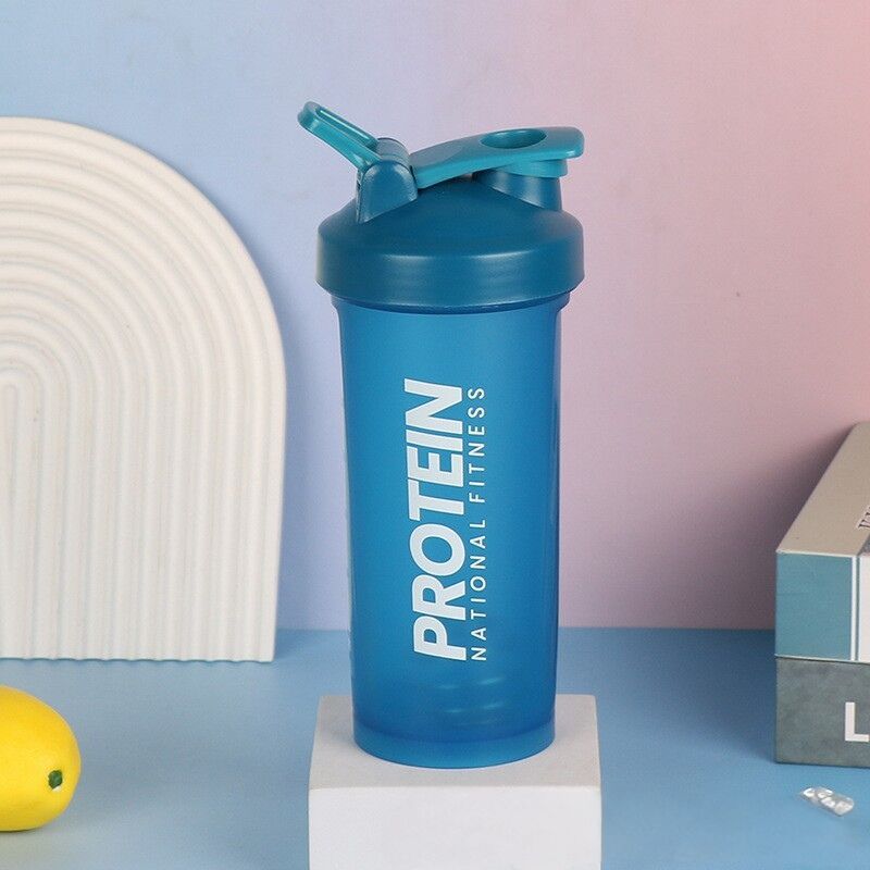 Portable 700ml Protein Shaker Cup Leak-Proof Mixing Water Bottle teemdrop