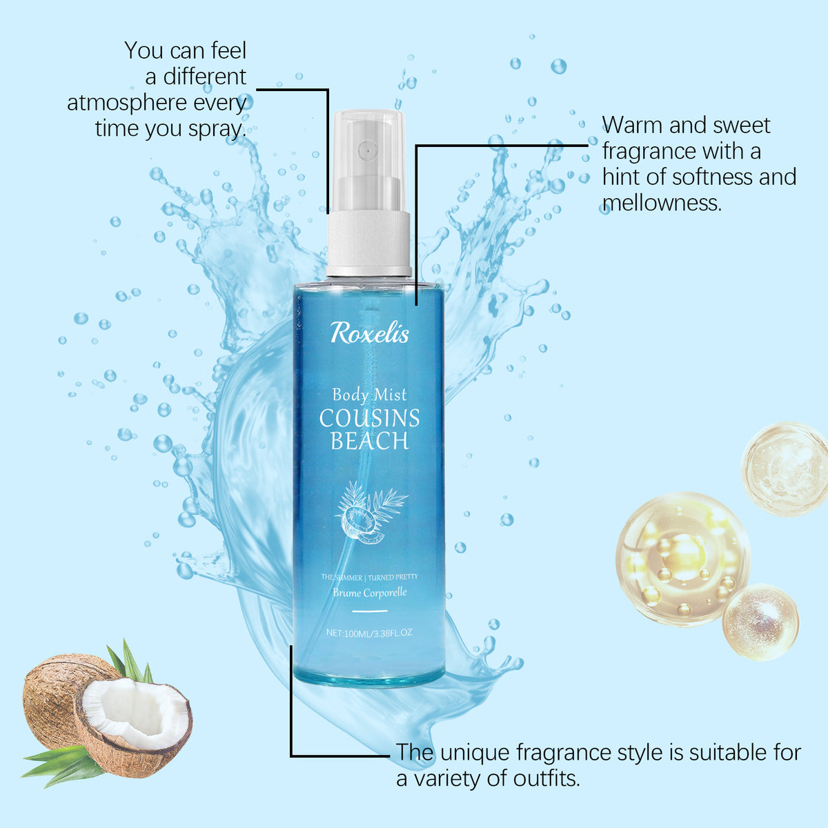 Body perfume spray