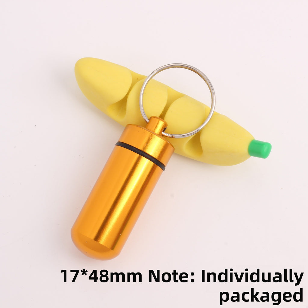 Mini Portable Aluminum Alloy Pill Bottle