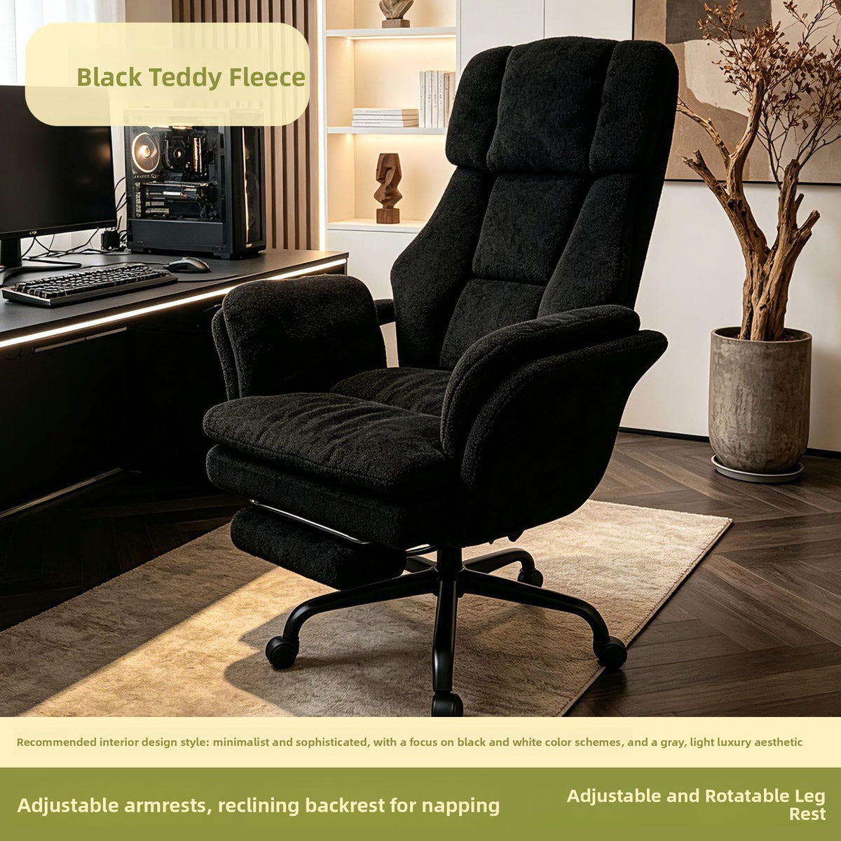 Computer Chair for Home Use, Comfortable for Long Sitting, Bedroom Leisure Chair with Backrest, Sofa Chair for College Dormitory, Lazy Sofa, Gaming Chair teemdrop