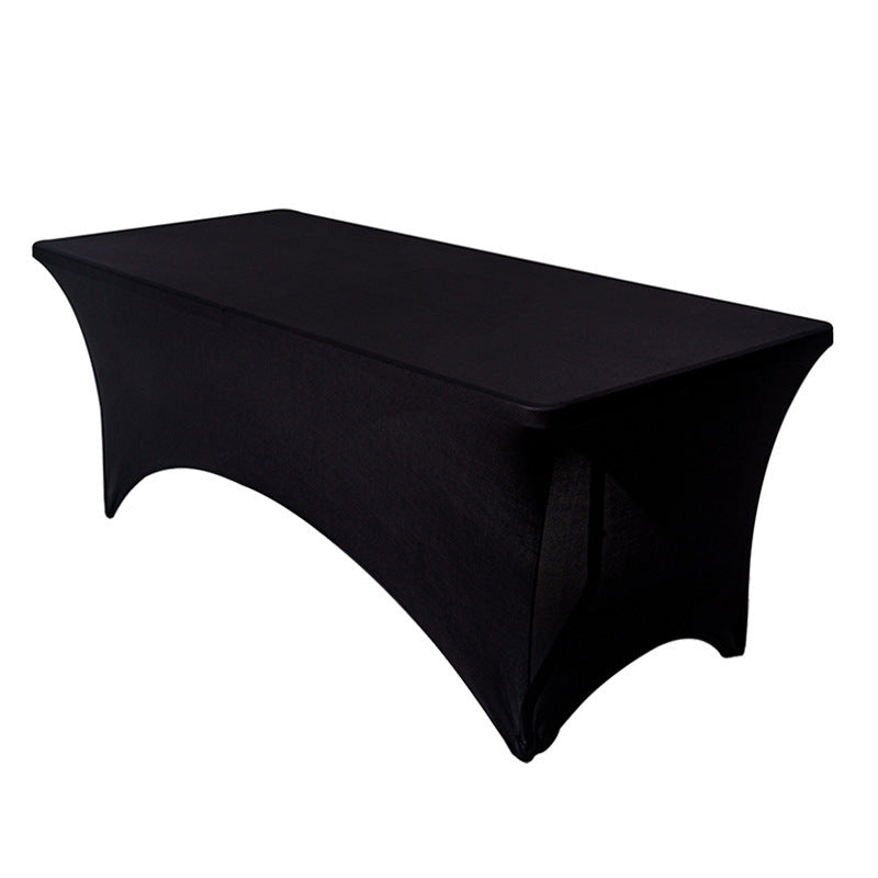 Stretch Spandex Fitted Table Cover Rectangle Elastic Tablecloth for Banquet Wedding Parties