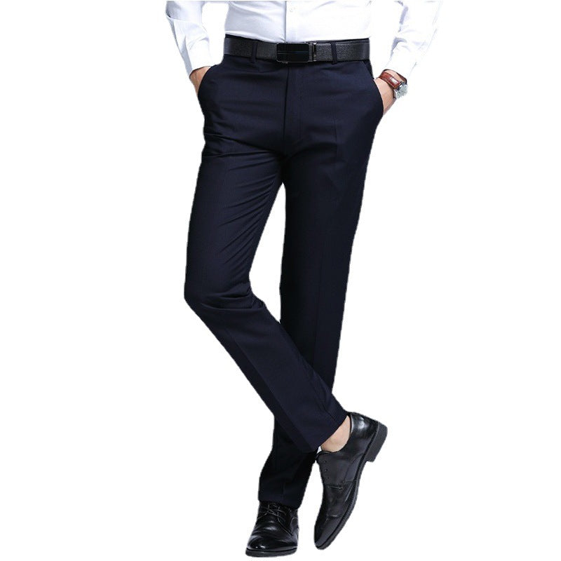 Men's business straight-leg suit trousers for spring and autumn