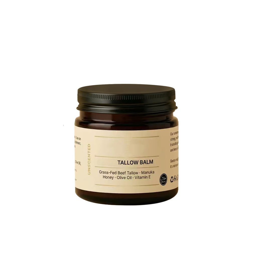 Grass-Fed Beef Tallow and Honey Moisturizing Skin Balm Cream