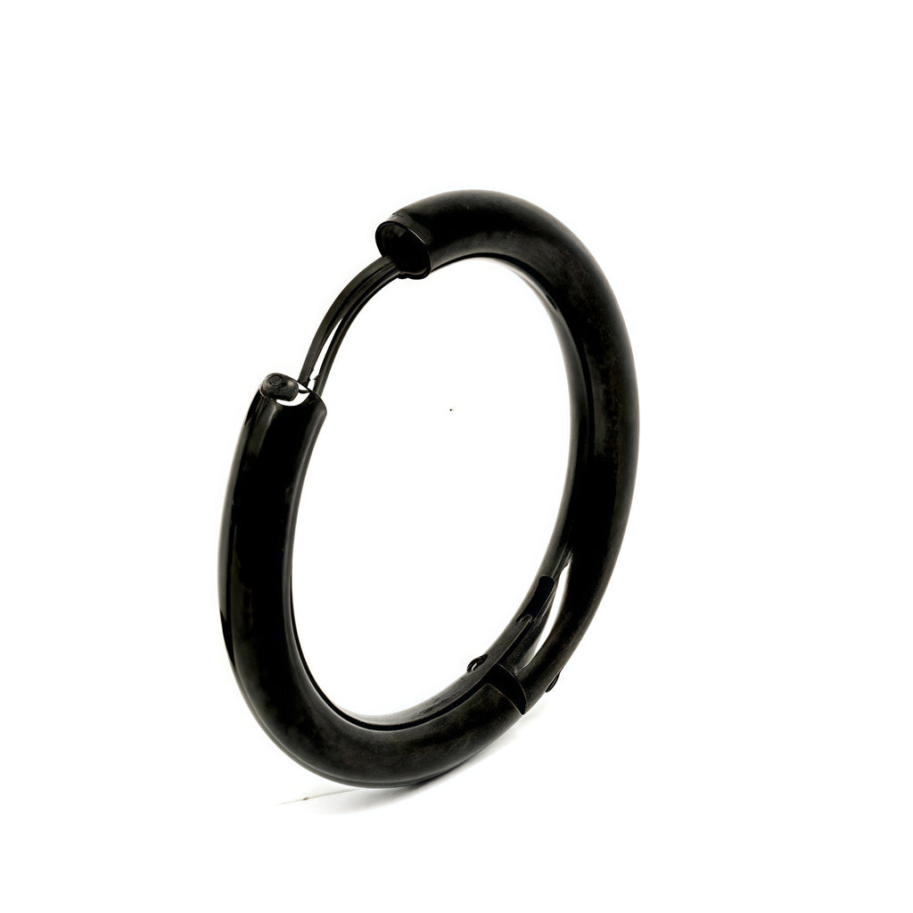 Round Plain Hoop Earrings Classic Minimalist Jewelry
