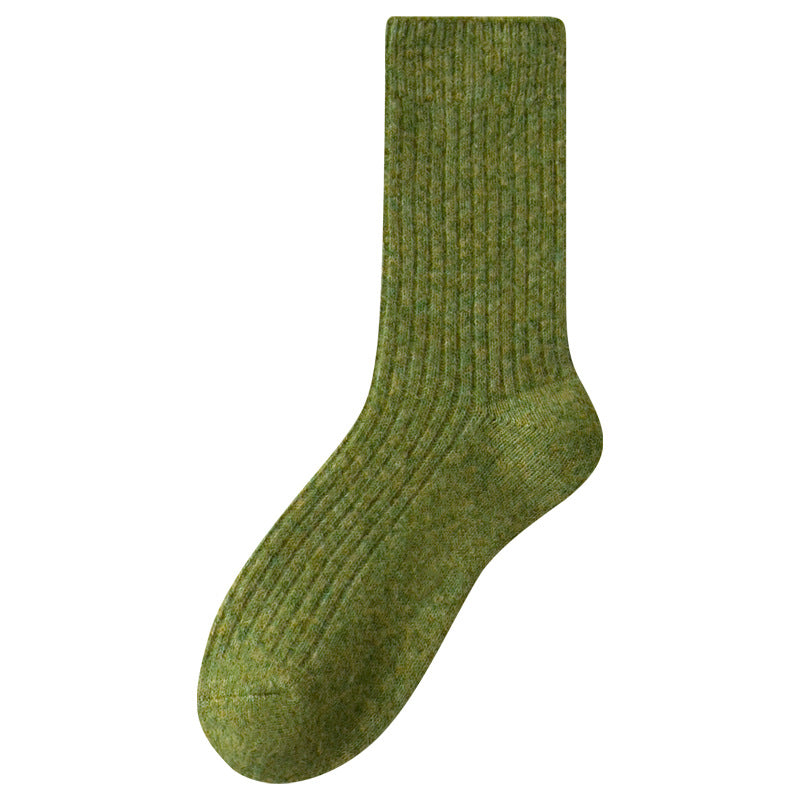 Vintage Wool Blend Mid Tube Socks