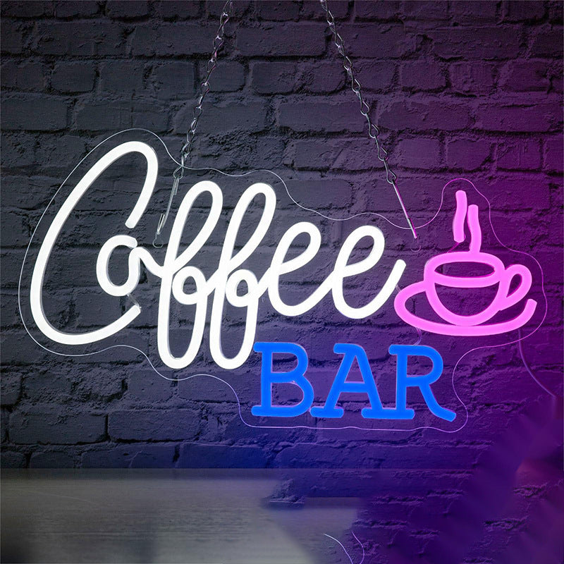 USB Powered LED Neon Light Bar Cafe Bar Home Party Wall Hanging Decorative Lamp teemdrop