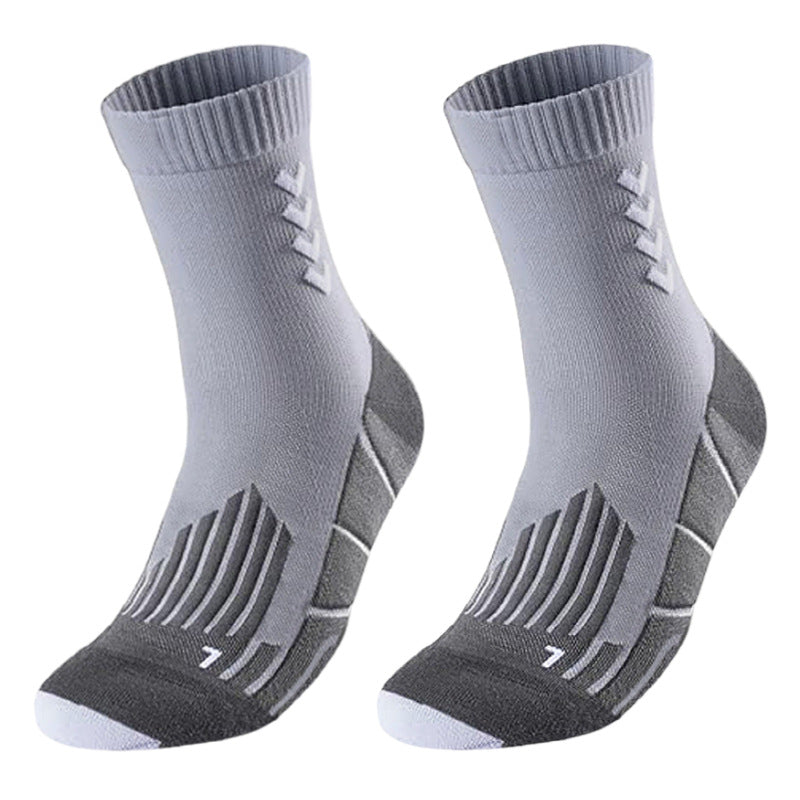 Shock-absorbing high-top sports socks teemdrop