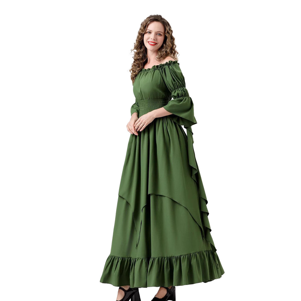 Retro women's dress teemdrop