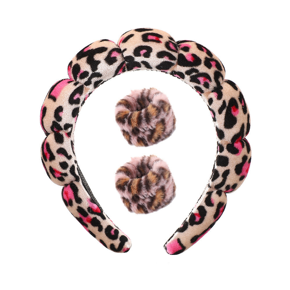 Lady's velvet sponge hairband teemdrop