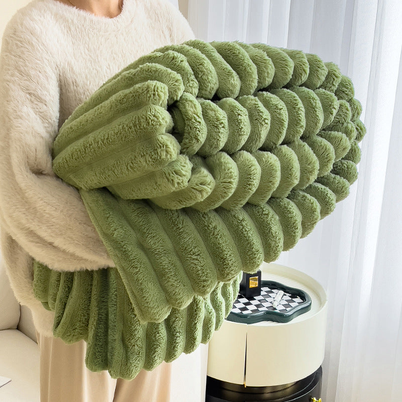 High-quality rabbit fur blanket