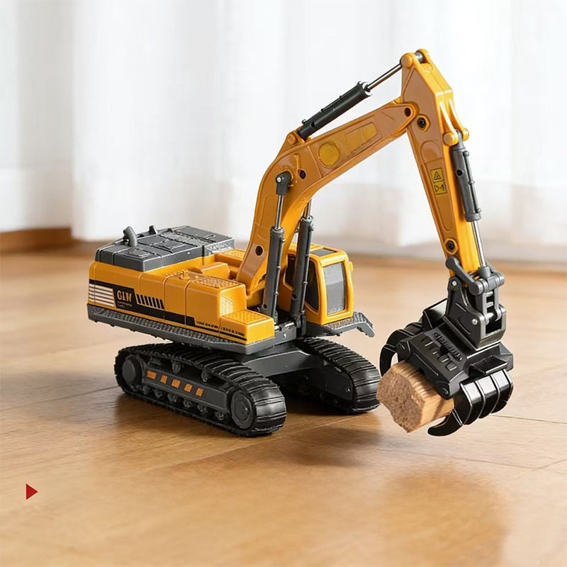 Alloy Construction Tower Crane Toy Vehicle with Movable Parts for Kids