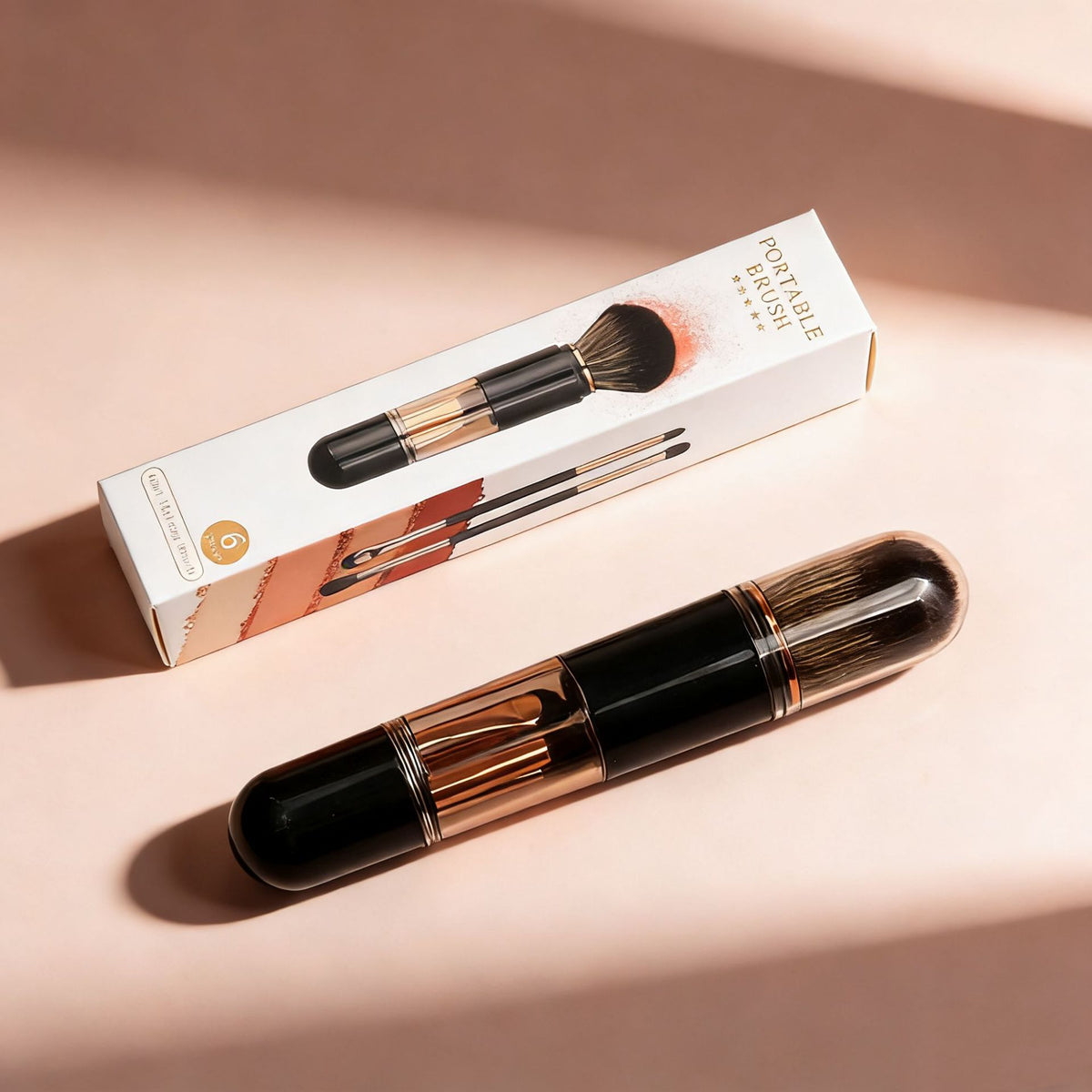 Capsule 6-in-1 Retractable Makeup Brush Set