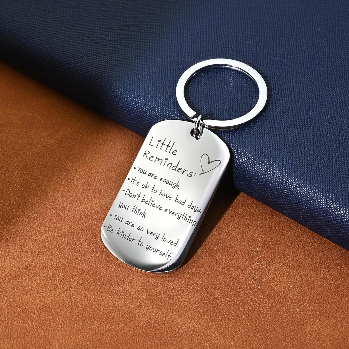 Inspirational Stainless Steel Keychain