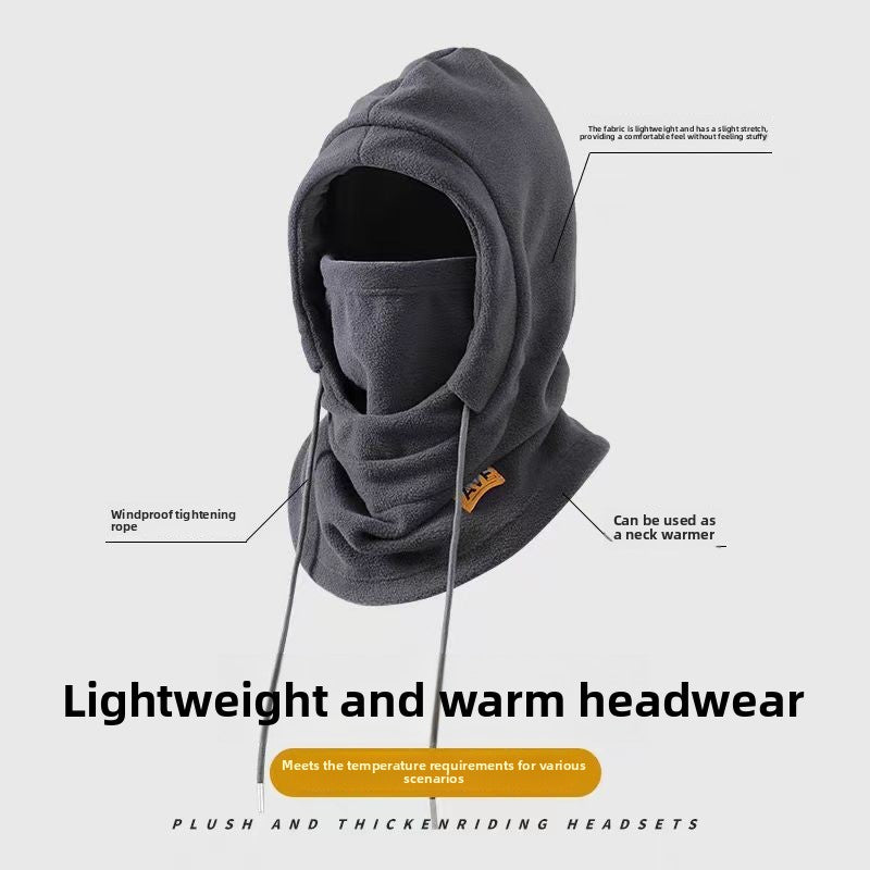 Warmth-Keeping Down Guarded Neck Hat