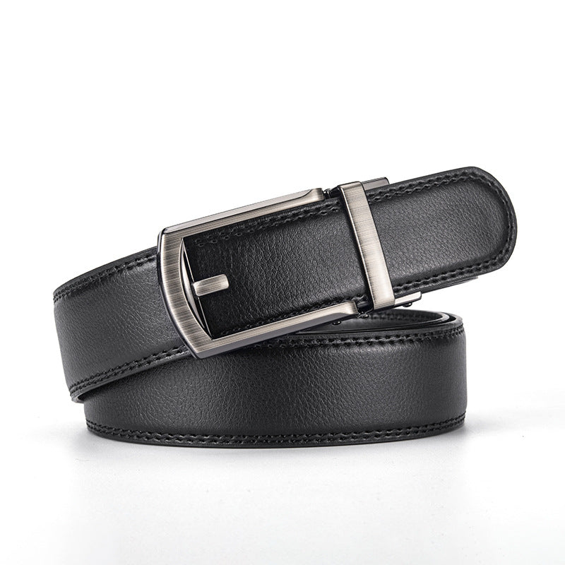 Automatic Buckle Mens Leather Belt
