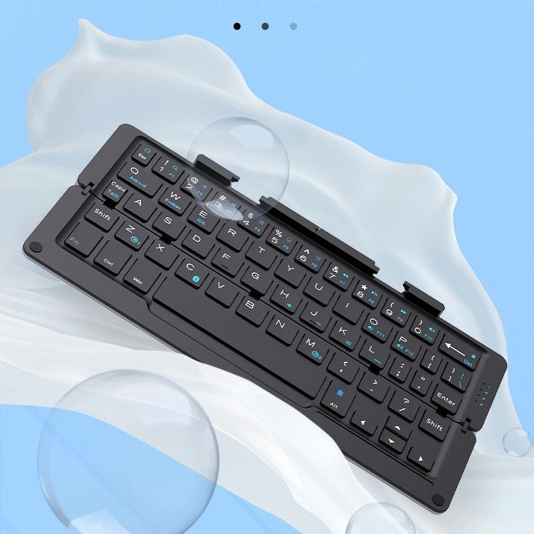Folding Bluetooth Keyboard Ultra-thin Mini Wireless Mobile Phone Computer Tablet teemdrop