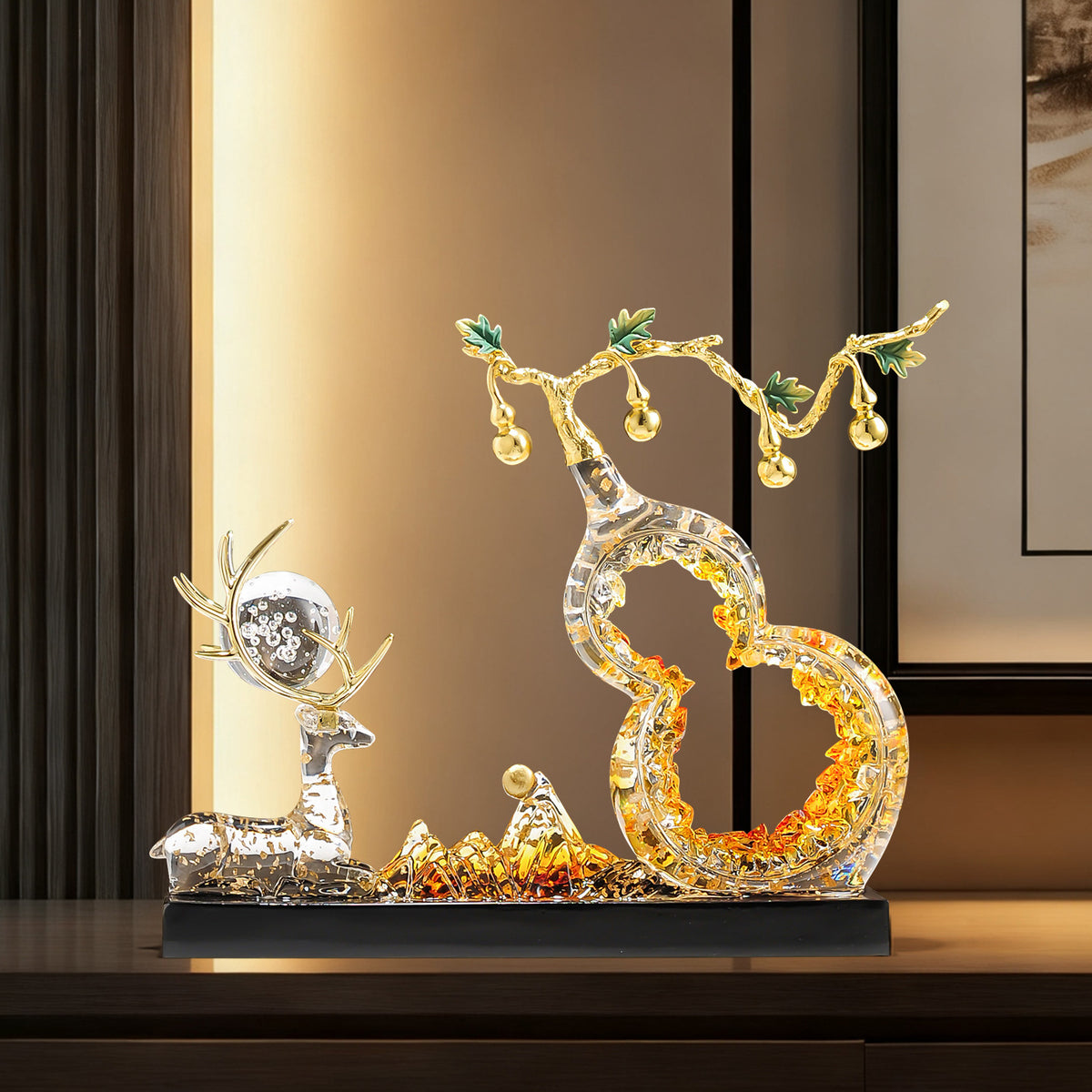 Fuluo Double Arrival Lucky Deer Huacu Set teemdrop