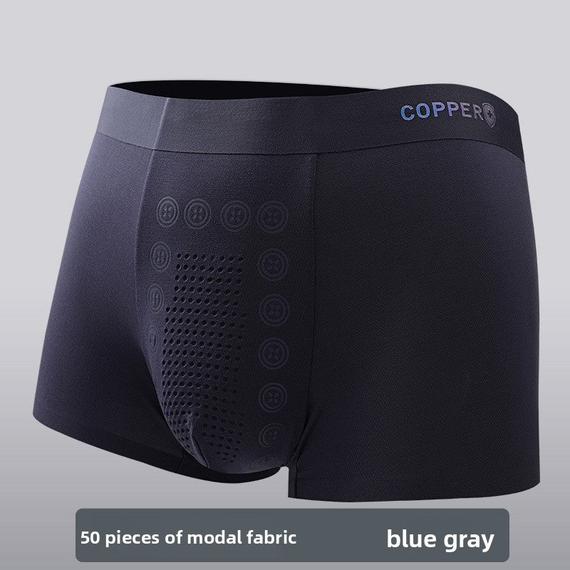 Men's Modal Antibacterial Seamless Boxer Briefs