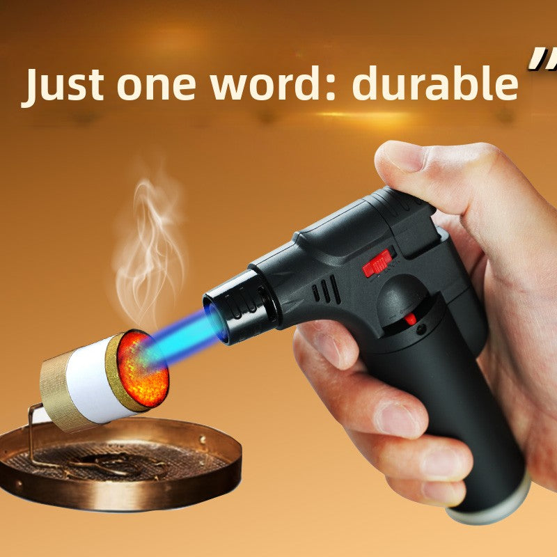 Windproof Torch Lighter Adjustable Flame Refillable Gas Igniter for Outdoor Camping Welding Cigar
