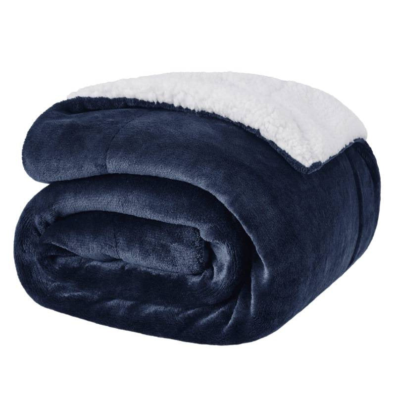 Double-Sided Warm Plush Flannel Blanket teemdrop