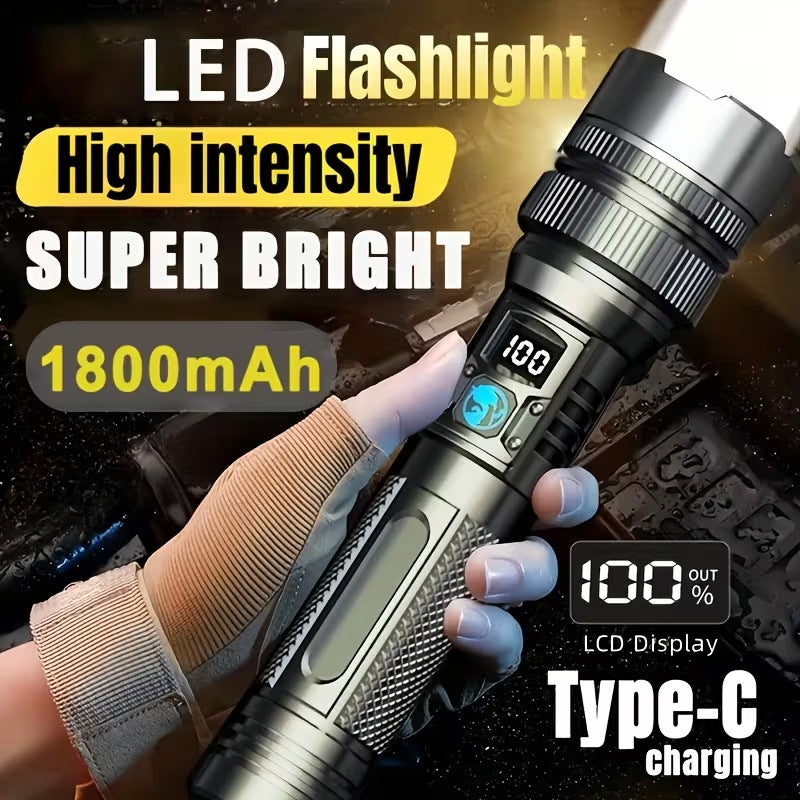 Adjustable Focus Rechargeable Flashlight