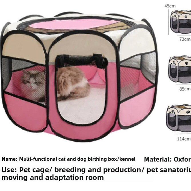 Foldable Pet Playpen Tent Enclosure