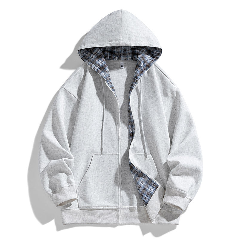 Men's loose-fitting hooded sweatshirt