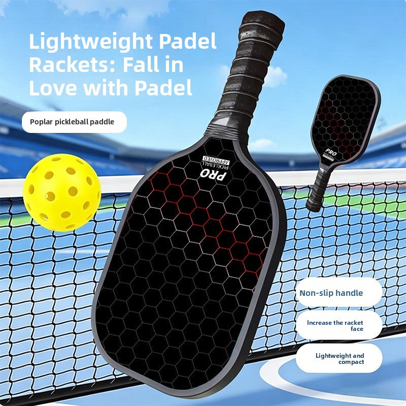 Poplar Wood Pickleball Racket Set