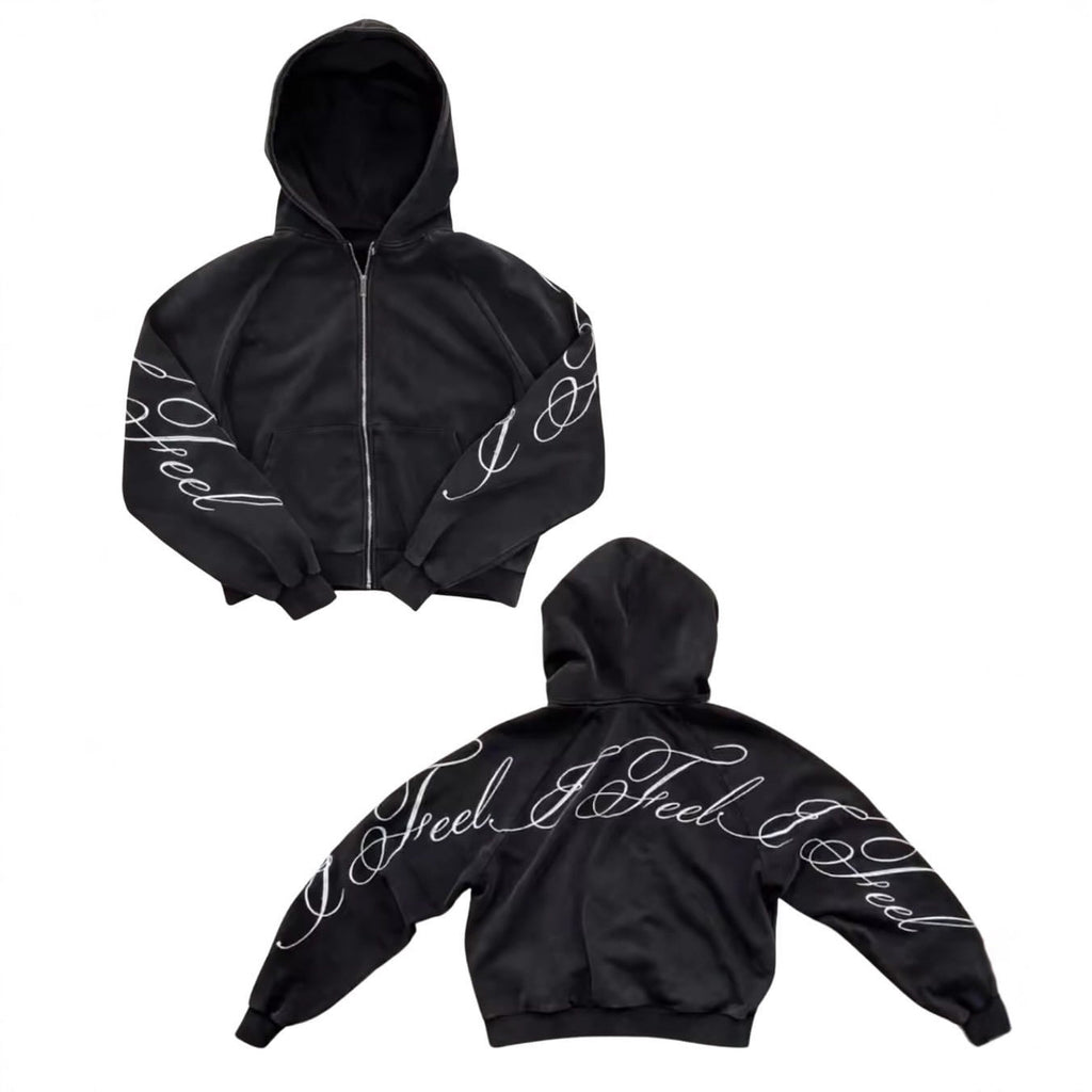 Women Letter Print Hooded Sweatshirt