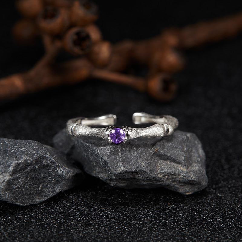Garnet gemstone ring
