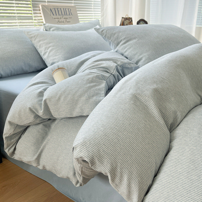 Simple Stripes Washed Cotton Bed Set