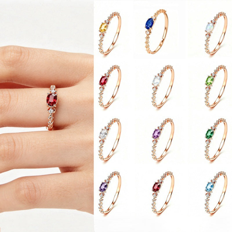 Twelve Birthstone Rings for Women