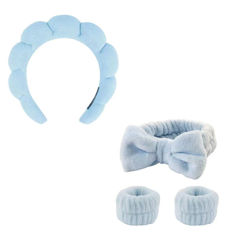 Lady's velvet sponge hairband teemdrop